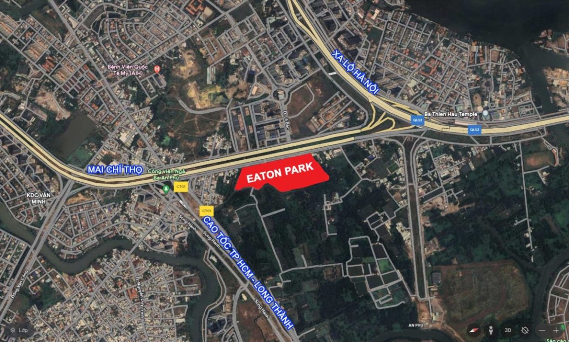 VỊ TRÍ TỌA LẠC CHIẾN LƯỢC EATON PARK QUẬN 2