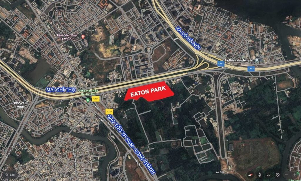 Vị trí Eaton Park